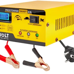 Dodaj do koszyka Prostownik ładowarka do akumulatora LCD 6/12V 15A SMART A16 VOLT POLSKA