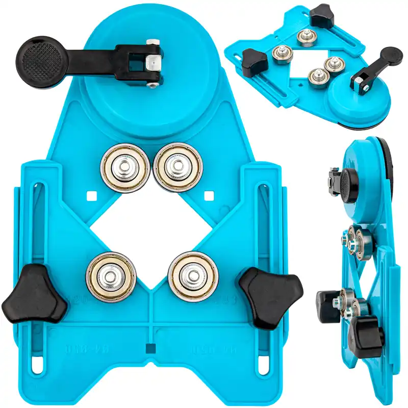 Kup teraz Prowadnica przyssawka przymiar szablon do otwornic wiertła glazury GEKO