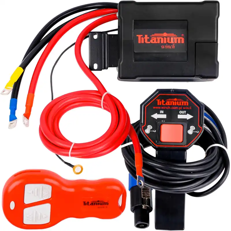 Wyjątkowa oferta Przekaźnik sterowania sterownik pilot do wyciągarki 8000-17000 lbs 12V TITANIUM WINCH