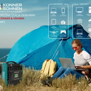 Ekspresowa dostawa Przenośny powerbank stacja ładowania 14Ah KS 200PS Könner & Söhnen KS