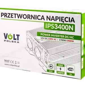 Przetwornica napięcia prądu IPS-3400N (12V/230V/3400W) VOLT POLSKA Kup online