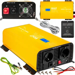 Darmowy zwrot Przetwornica napięcia prądu SINUS 1500 PLUS (12V/230V 1000/1500W) VOLT POLSKA