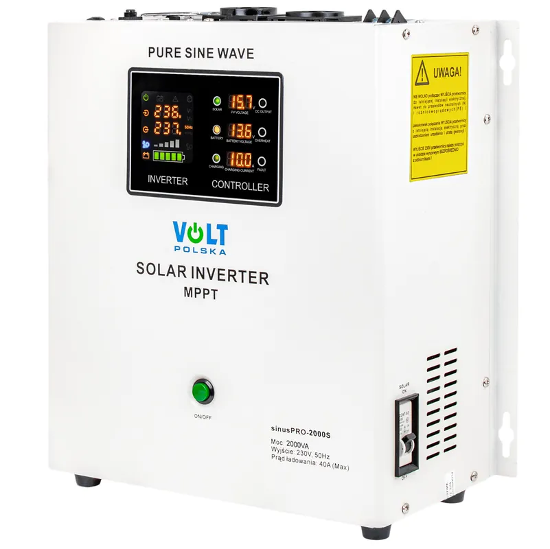 Zamów dziś Przetwornica solarna UPS SINUSPRO 2000S (24V/2000W) VOLT POLSKA