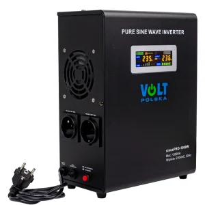 Rabat Przetwornica UPS Awaryjne Zasilanie Pieca CO SINUSPRO-1000W (12V/230V/1000W)