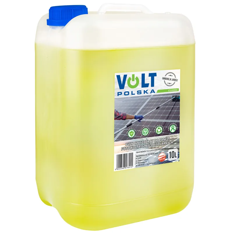 Bezpieczne zakupy Płyn do mycia paneli solarnych i instalacji fotowoltaicznych CLASSIC 10L VOLT POLSKA
