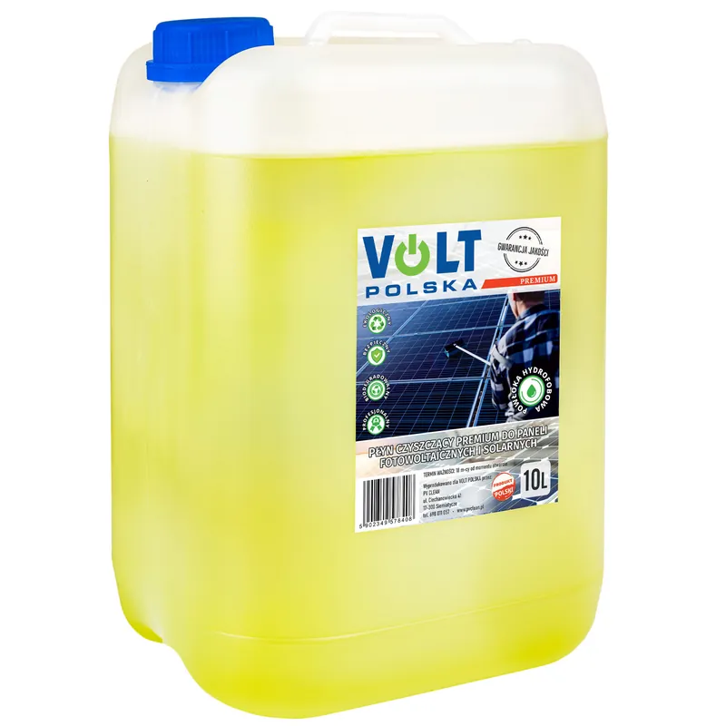 Bezpieczna płatność Płyn do mycia paneli solarnych i instalacji fotowoltaicznych PREMIUM 10L VOLT POLSKA