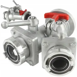 Rozdzielacz kulowy 3" do 2x2" złącze przyłącze na wąż strażacki do wody MAR-POL Tylko dziś