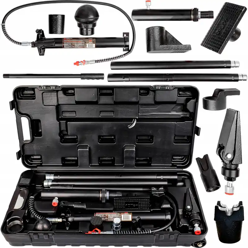 Rozpieraki hydrauliczne pompa siłownik blacharski 10 ton + akcesoria ROCKFORCE Cena promocyjna