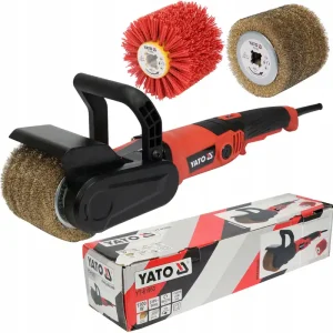 Satyniarka szlifierka walcowa do stali drewna satynowania + 2 x szczotka YT-81953 YATO Wyjątkowa oferta
