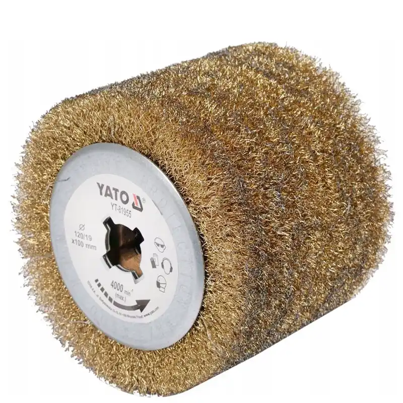 Hit cenowy Ściernica walcowa druciana szczotka do satyniarki satynowania z drutu YATO