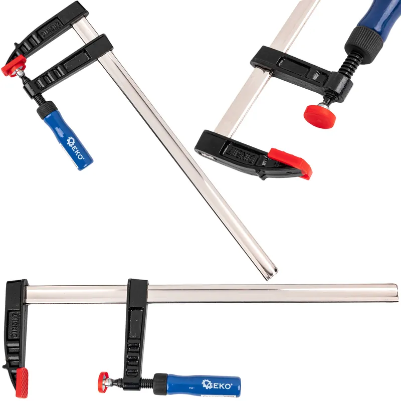 Ścisk zacisk stolarski zacisk uchwyt 80x500 mm Typ F GEKO Nie przegap