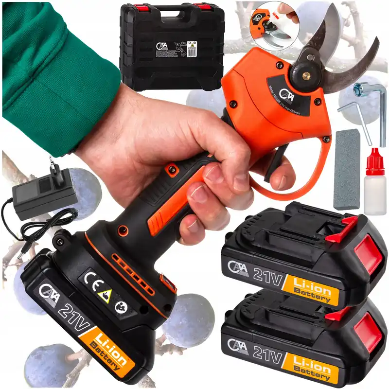 Hit cenowy Sekator akumulatorowy kowadełkowy nożyce ogrodowe elektryczne 2 x AKUCATAC83006MAR-POL