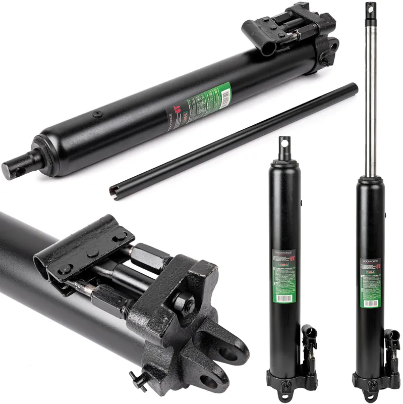 Bezpieczne zakupy Siłownik hydrauliczny do żurawia podnośnik dwutłokowy długi 1160 mm 8T FORSAGE