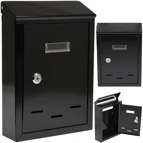 Ostatnia szansa Skrzynka na listy pocztowa euroskrzynka 285x200x60 mm czarna VOREL YATO