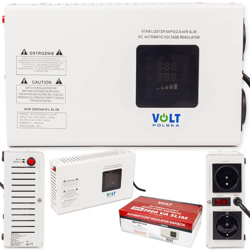 Stabilizator napięcia AVR 2000VA 2000 8% agregat slim VOLT POLSKA Kup online
