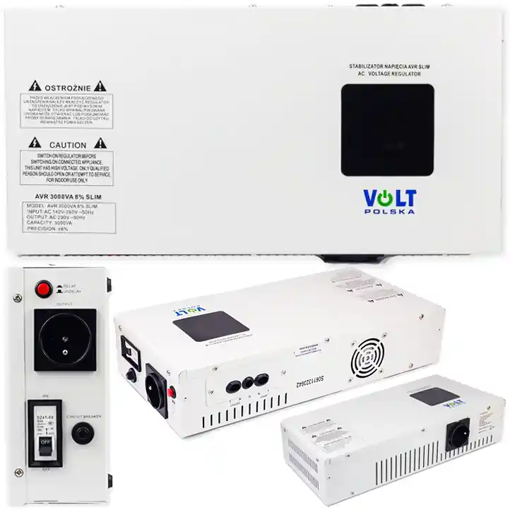 Stabilizator napięcia AVR 3000VA 3000 8% agregat slim VOLT POLSKA Super okazja