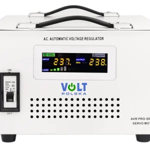 Premium Stabilizator napięcia AVR PRO 5000 VA SERVO 3% do agregatVOLT POLSKA