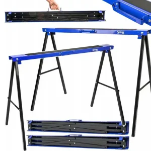 Stojaki podstawa warsztatowa składane koziołki robocze 2x 200kg zestaw 2szt SILVER Ekspresowa dostawa