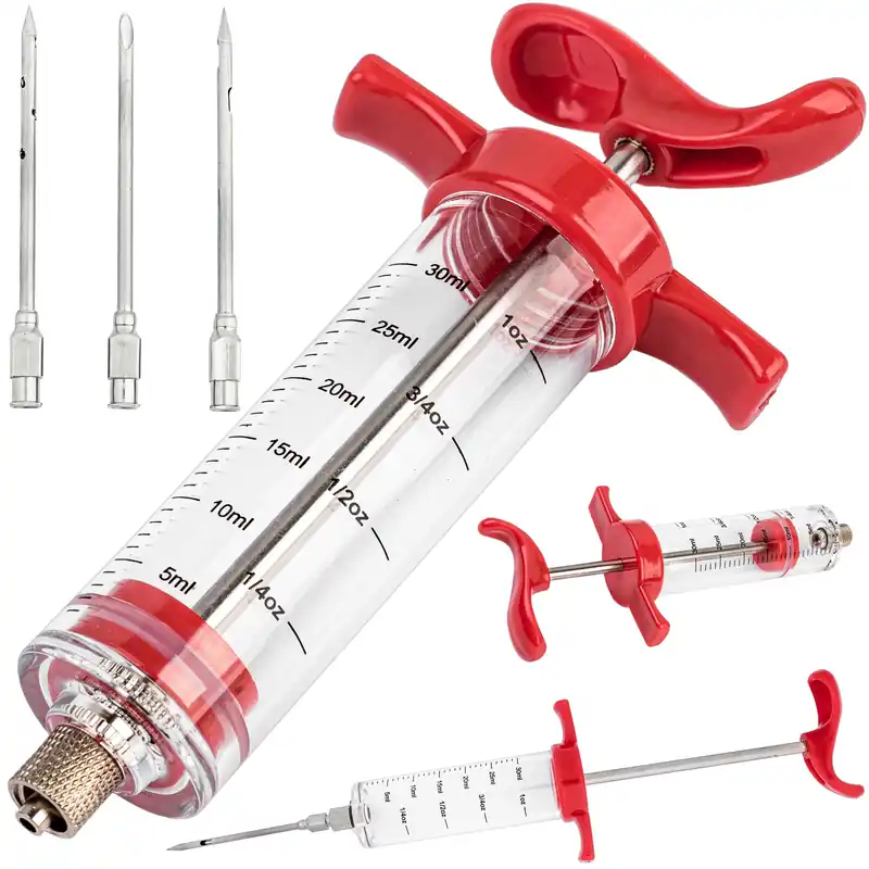 Bestseller Strzykawka do mięsa 30ml + 3 igły FALON-TECH