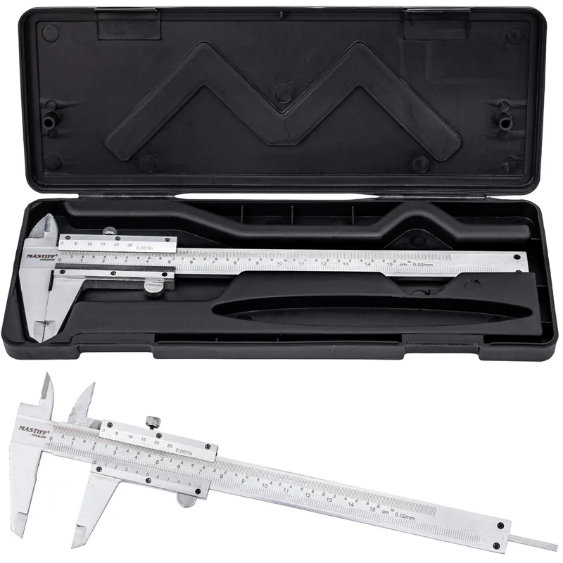 Suwmiarka 150mm 6" noniuszowa 0,02 analogowa metalowa MAR-POL Darmowy zwrot