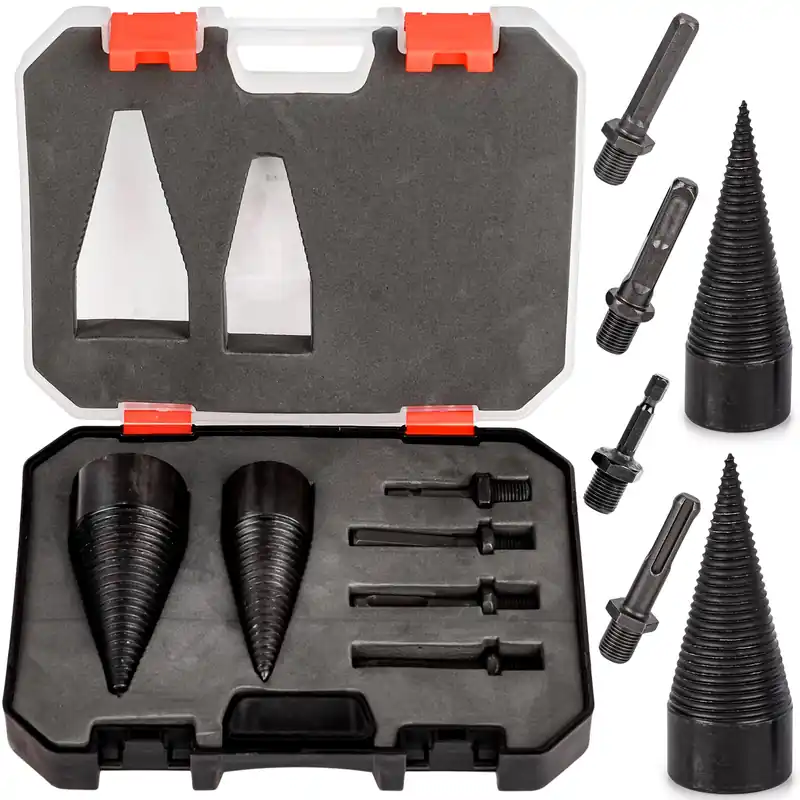 Cena promocyjna Świder do rozłupywania łupania drewna wiertło stożkowe stożek klin 32 42 mm SILVER