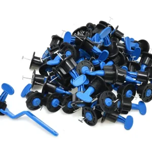 Najlepsza cena System poziomowania płytek 50szt. klipsy + klucz GEKO