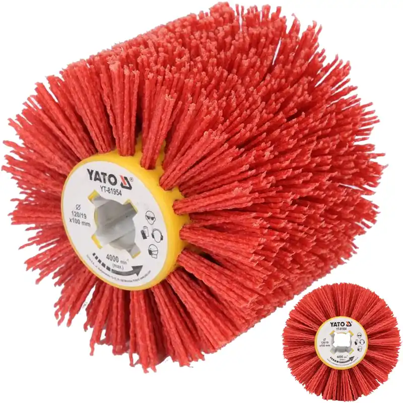 Najlepsza cena Szczotka do satyniarki walcowej nylonowa do drewna grzebień YT-81954 YATO