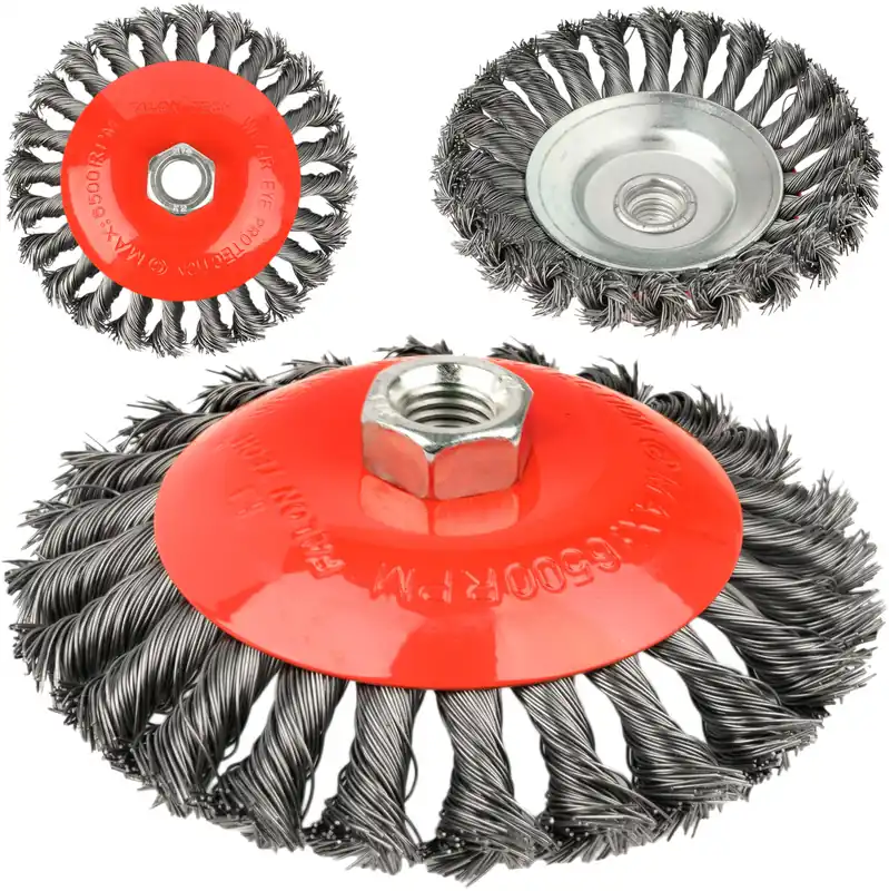 Tylko dziś Szczotka druciana drut skręcany Czołowa Boczna M14 125mm MAR-POL