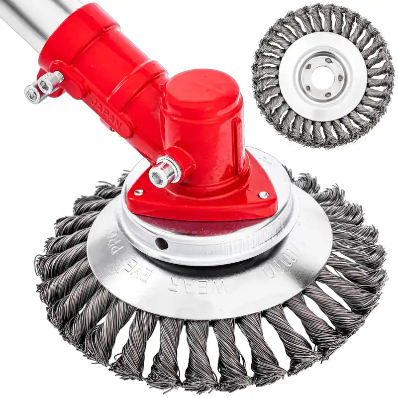 Szczotka druciana tarczowa skręcana do usuwania zarośli 200mm Darmowa dostawa