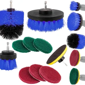 Oferta czasowa Szczotki czyszczące na wkrętarkę lub wiertarkę zestaw 10 el GEKO