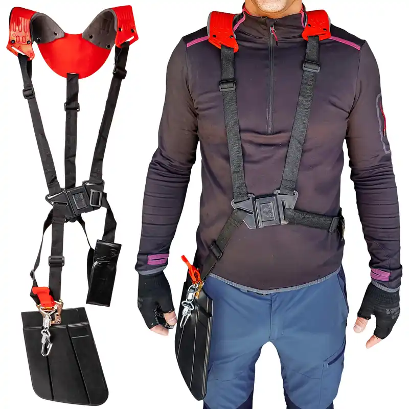 Niska cena Szelki nośne do kosy spalinowej dwuramienne wzmocnione