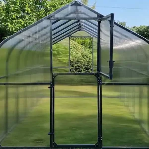 Tani Szklarnia ogrodowa poliwęglan premium plus 250x600 15m2 kolor antracyt PTF