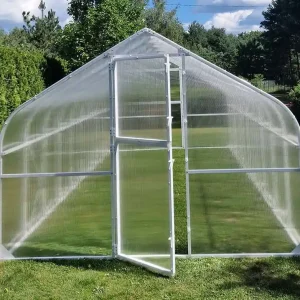 Szklarnia ogrodowa poliwęglan premium plus 300x600 18m2 kolor białyPTF Nie przegap