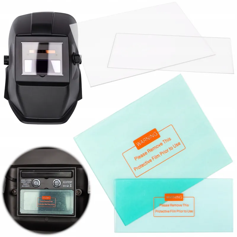 Do wyczerpania zapasów Szybka ochronna do przyłbicy maski spawalniczej poliwęglan filtr 2szt MAR-POL