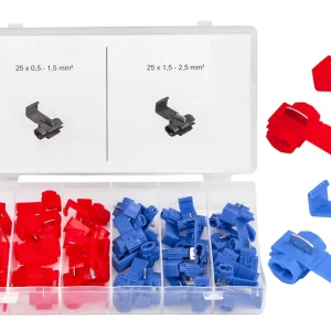 Do wyczerpania zapasów Szybkozłączki elektryczne kabel złączki 0,5-2,5 mm zestaw 50 sztuk SILVER