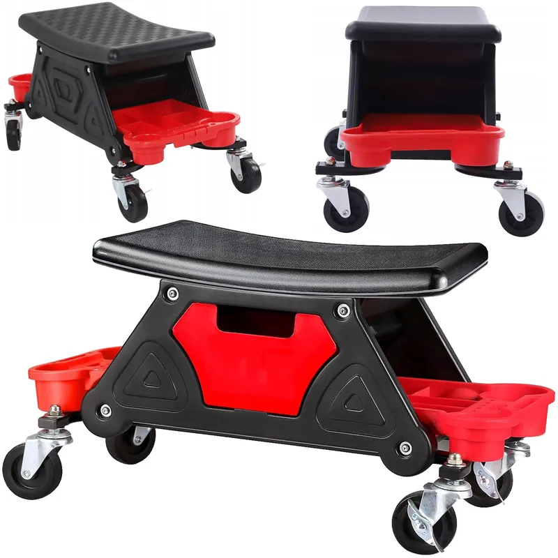 Taboret warsztatowy stołek siedzisko obrotowe kółka 360° Ostatnie sztuki