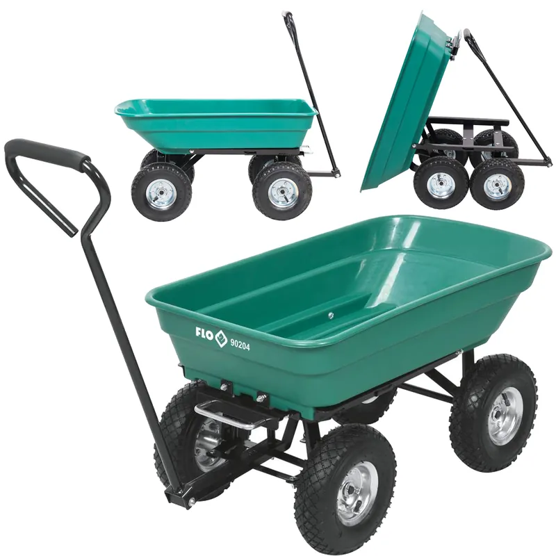 Taczka wózek ogrodowy transportowy wywrotka 55L YATO Ostatnie sztuki