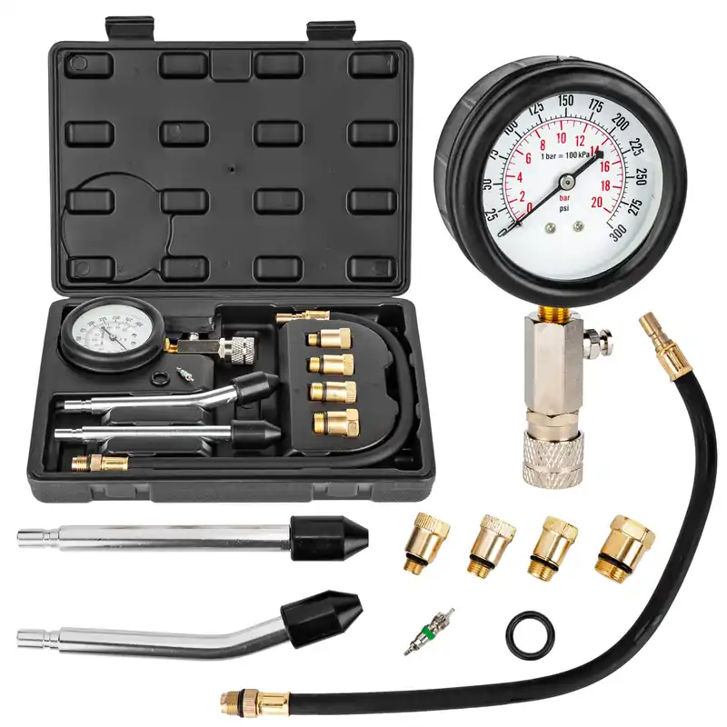 Tester ciśnienia miernik sprężania benzyna 8 sztuk SILVER Kup teraz