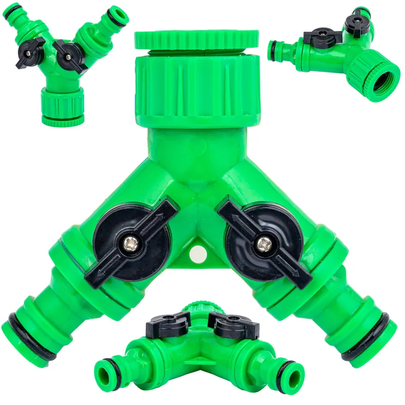 Bezpieczna płatność Trójnik z dwoma zaworami GW 3/4" z redukcją na 1/2" do nawadniania VOLT POLSKA