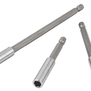 Uchwyt magnetyczny do bitów 1/4" przedłużki 3szt SILVER Tylko dziś