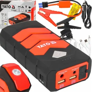 Wysoka jakość Urządzenie rozruchowe powerbank 900 mA 12v jump starter rozruch + USB YT-83081 YATO