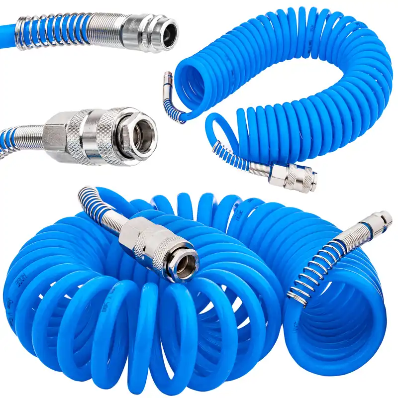 Dodaj do koszyka Wąż przewód pneumatyczny spiralny 10m SILVER