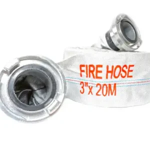 Rabat Wąż strażacki do wody 3 cale 75mm 20m Gumowany SILVER