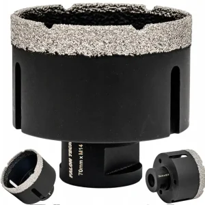 Wiertło diamentowe do gresu płytek glazury kamienia M14 otwornica 70mm FALON-TECH Bestseller
