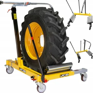Ostatnie sztuki Wózek hydrauliczny do demontażu transportu dużych kół opon tir ciągnik JCB