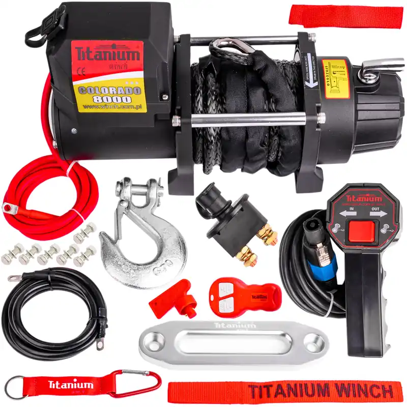 Ostatnia szansa Wyciągarka colorado fast gear 8000lbs TITANIUM WINCH