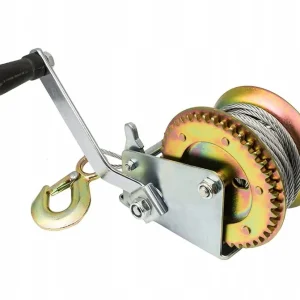 Wyciągarka korbowa linowa uciąg 454 kg 1200LB GEKO Taniej