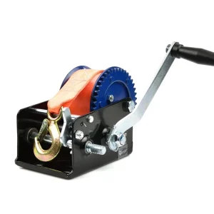 Tani Wyciągarka wciągarka ręczna korbowa taśmowa pasowa na korbę 1125kg 2500 LBS GEKO