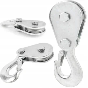 Oferta limitowana Wyciągarka zblocze z hakiem do wyciągarki linowej bloczek budowlany 1T ATV TITANIUM WINCH