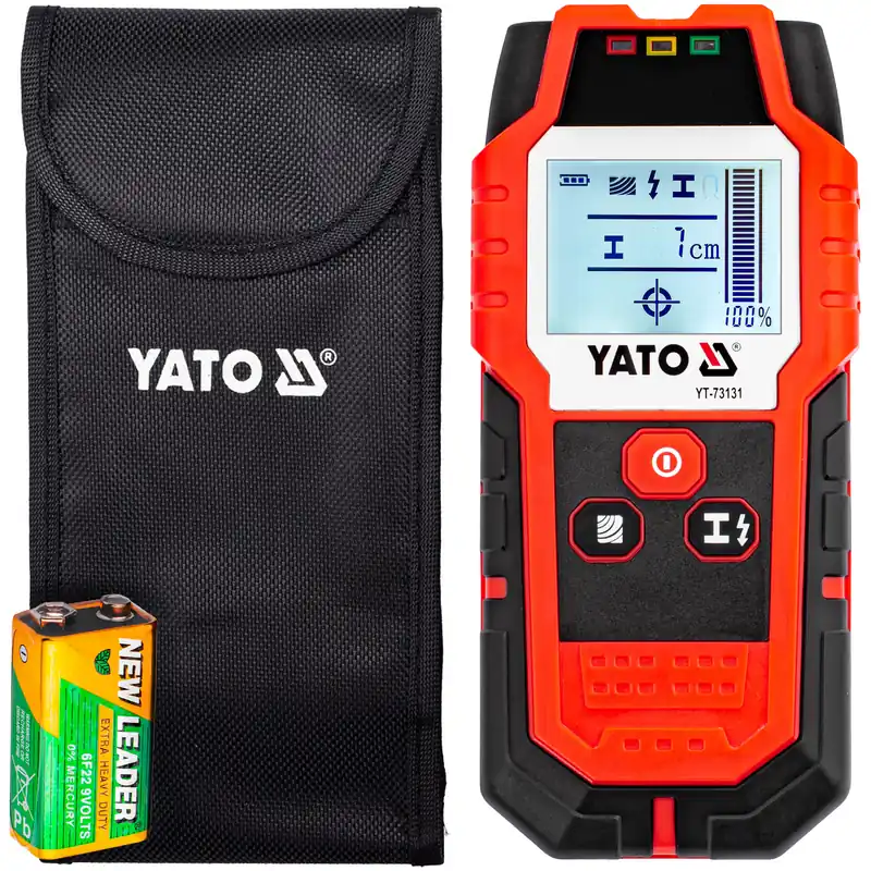 Ograniczona ilość Wykrywacz profili detektor kabli metali przewodów pod napięciem YATO